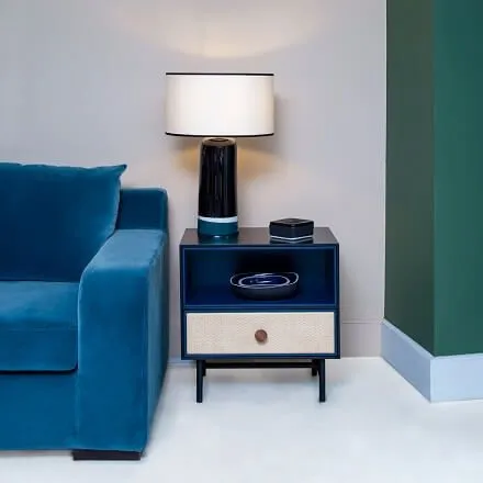 Тумба прикроватная Bedside Table Essence Green Rattan