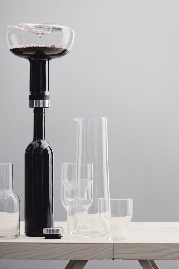 Декантер Wine Breather Carafe Original Clear Steel 1L